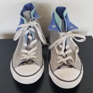 Blue converse size 5 kids
